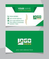 Minimal corporate business card design template vector