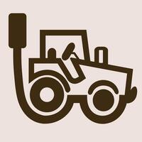 Field tractor icon.field tractor icon for web design. vector