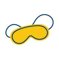 Night mask for sleep. Item for bedtime. Improving sleep and treating insomnia vector