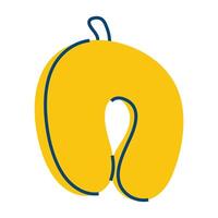 Neck pillow for sleeping. Item for bedtime. Improving sleep and treating insomnia vector