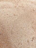 a close up of a sand covered area photo