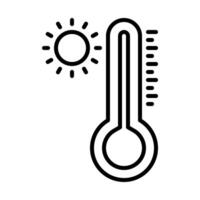 Thermometer financial status icon vector
