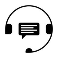 Customer support communication icon vector