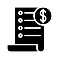 Bills and invoice icon vector