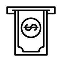 Withdrawal and ATM transaction icon vector