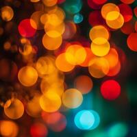 Abstract colorful bokeh design photo