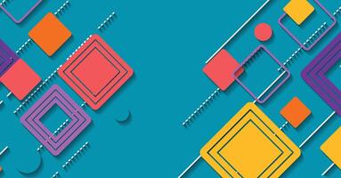 Abstract Geometric Background in Vibrant Colors vector