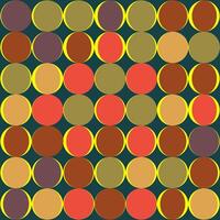 A seamless, pattern of bright, geometric circles. vector