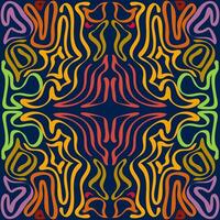 Seamless, pattern, , image showcases a complex and vibrant abstract tribal pattern. vector