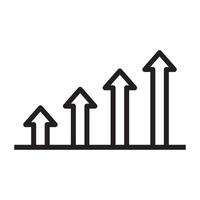 graph line icon. vector