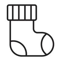 sock line icon. vector