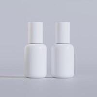 cosmetic bottle on a white background photo