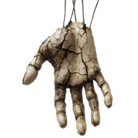 Hand with a string attached to it, looking like it's about to be pulled png