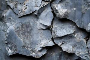 Intricate Grey Stone Texture Macro Shot photo