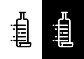 Bottles resembling sheet paper have the effect of speed. vector