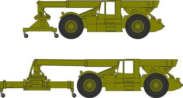 Two different types of military vehicles vector