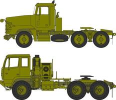Two different types of military trucks vector