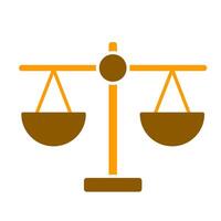 Justice icon, Judgement, measure, equality vector