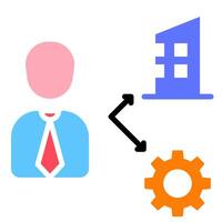 facility Management icon, home service vector