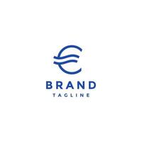 Elegant Letter C with Waves Lines Logo Design. Simple Initial Letter C Wavy Lines Logo Design. vector