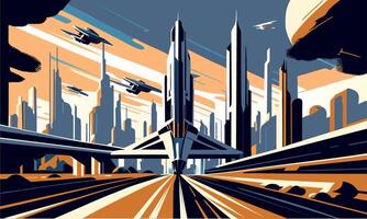 Abstract futuristic infographics about exploring new planets. vector