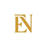 initial letter E and N, EN, NA logo icon template vector