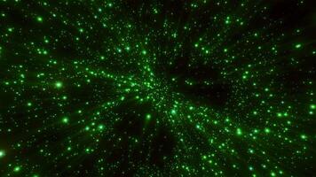 Glitter particles abstract background. Motion. Flickering particles with bokeh effect looking like night sky with shining stars. video