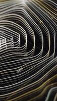 Abstract animation of digital surface map. Animation. Neon gemetric map of oscillating surface with oval markings and numbers. Neon digital seismic map of earth's surface video