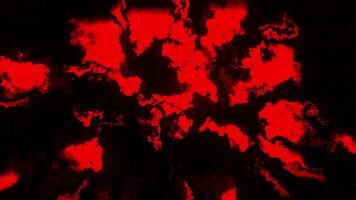 Dream of terrifying flight through red stormy clouds. Motion. Contrasting illusion of flying in the scary sky. video
