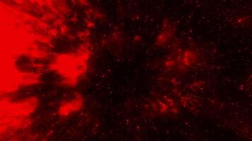 Moving flow with flickering glow. Motion. Abstract foggy stream with glow. Flickering light spots in cosmic stream video