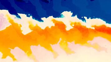 Animation with liquid waves of colorful plasma stripes. Motion. Colorful stripes move in ripples in wavy stream. Background with curved colored stripes with thermal energy of plasma video