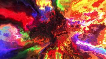 Multicolored smoke animation. Motion. Colored clouds of smoke in 3D format spreading over the entire background. video