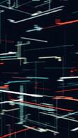 Abstract technological animation with constantly building chart appearing on the dark background. Animation. Global economic data statistics. video