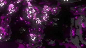Abstract pixelated pattern of shimmering flowing particles. Motion. Blurred substance of colorful stains. video