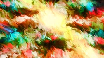 Yellow and purple pattern. Motion. Bright lines in the animation blurring in different directions. video