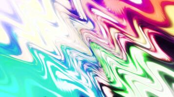 Colorful psychedelic zigzags move in waves. Motion. Hypnotic animation with wavy colorful stripes. Liquid colorful zigzag waves move with psychedelic effect video