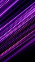 Neon halogen light straight rays flashing on black background, seamless loop. Animation. Abstract blinking purple lines moving and blinking chaotically. video