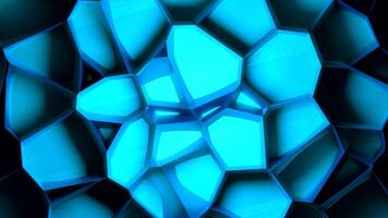 Blue and gray background. Motion.Light patterns move around in animation. video