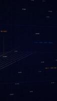 Geometric cyber graph visualiztion of network business situation. Animation. Abstract animation of digital 3d financial chart showing the rise and falling value of the global stock market. video