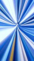 Fast movement through tunnel. Animation. Fast movement through cyber tunnel with neon stripes in space. Dizzying traffic through striped tunnel with turns video
