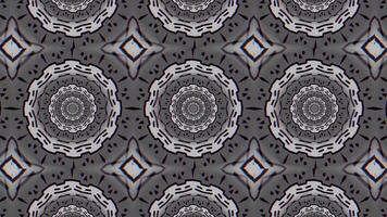 White and blue kaleidoscope pattern. Motion. Different ornaments with geometric shapes that change quickly in animation. video