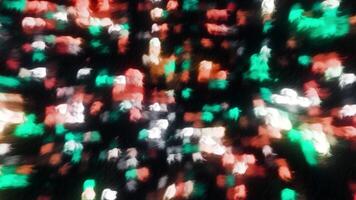 Colorful square shimmer on black background. Motion. Background with ripple effect of liquid surface with square highlights. Card square highlights move in liquid stream video