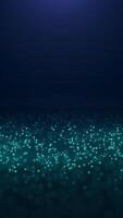 Close up of stream of tiny shining particles. Media. River of tiny waving dots. Vertical . video