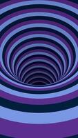 Optical Illusion tunnel, psychedelic motion background. Media. Moving inside endless vortex. Vertical . video