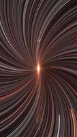 Abstract creative cosmic background. Media. Hyper jump into another galaxy with a speed of light, neon glowing rays in motion. Vertical . video
