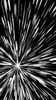 hermosa grande explosión universo creación ilustración. medios de comunicación. creación de estrellas y galaxias en espacio. vertical . video