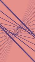 Flying through abstract tunnel of narrow lines. Media. Infinite corridor of curving lines. Vertical . video