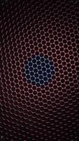 Abstract audio ring equalizer simulation. Media.. Spreading audio wave rings. Vertical . video
