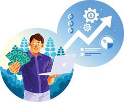 Get Rich with Online Business vector