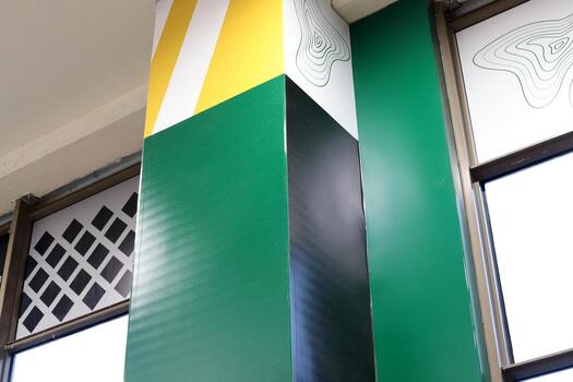 Architectural details in the construction of buildings and structures close-up. photo